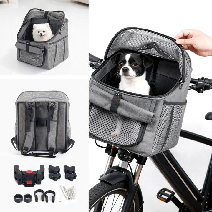 ventilated soft-sided pet carrier backpack with foldable mesh canopy Stornfield