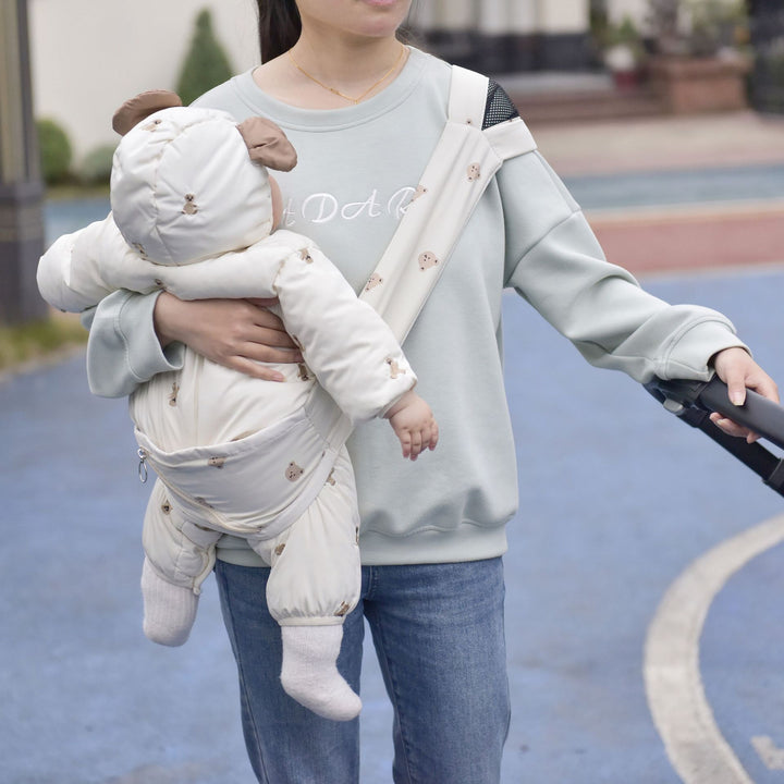Padded Baby Hip Seat Carrier with Safety Buckle and Zipper Pocket