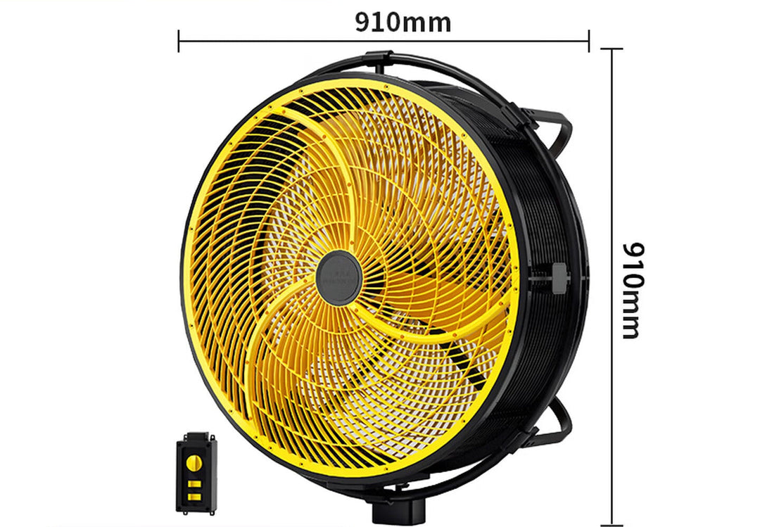 Men's Industrial Wall Fan with Remote Control Stornfield