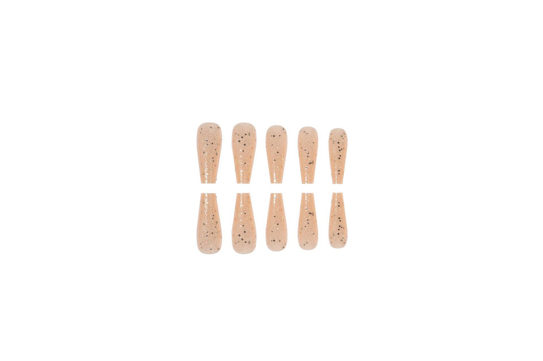 Glittering Long Stiletto Nail Extensions Stornfield