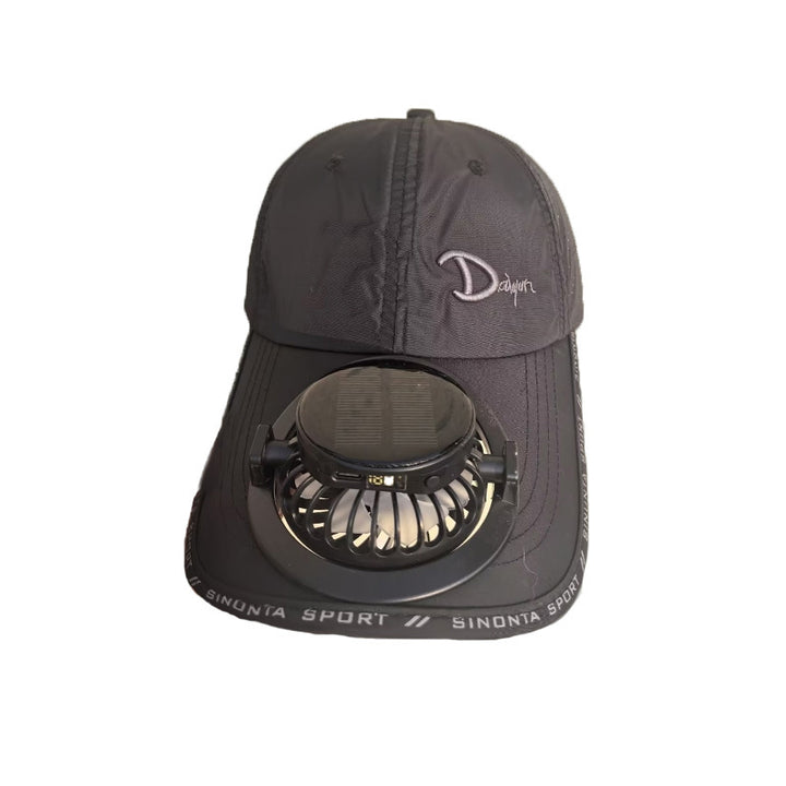 Multifunctional Basketball Cap with Removable Solar Fan and Adjustable Brim Stornfield