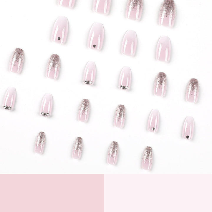 Elegant Glitter Ombre Acrylic Nail Enhancements Stornfield