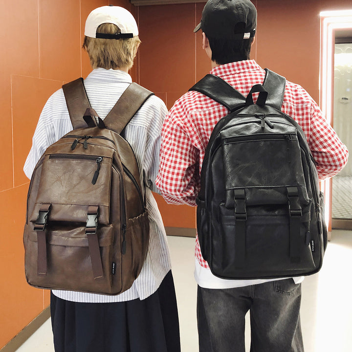 Stylish Multi-Functional Leather Backpack Stornfield