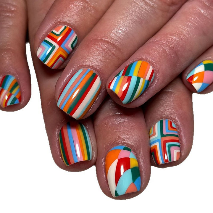 Artistic Multi-Pattern Nail Art Set Stornfield