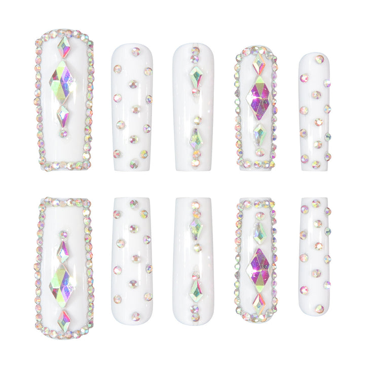 Glamorous Rhinestone-Adorned Stiletto Press-On Nails Stornfield