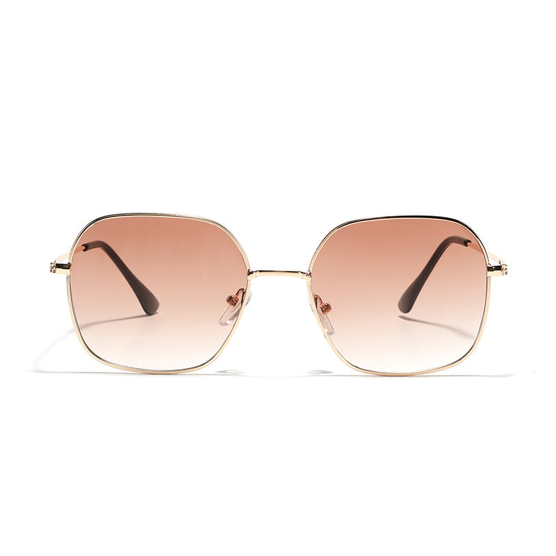 Women's fashionable square sunglasses with narrow metal frame and UV protection Stornfield