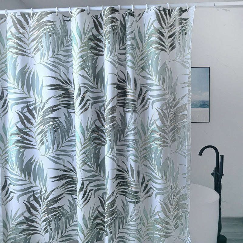 Tropical Leaf Design Shower Curtain Stornfield