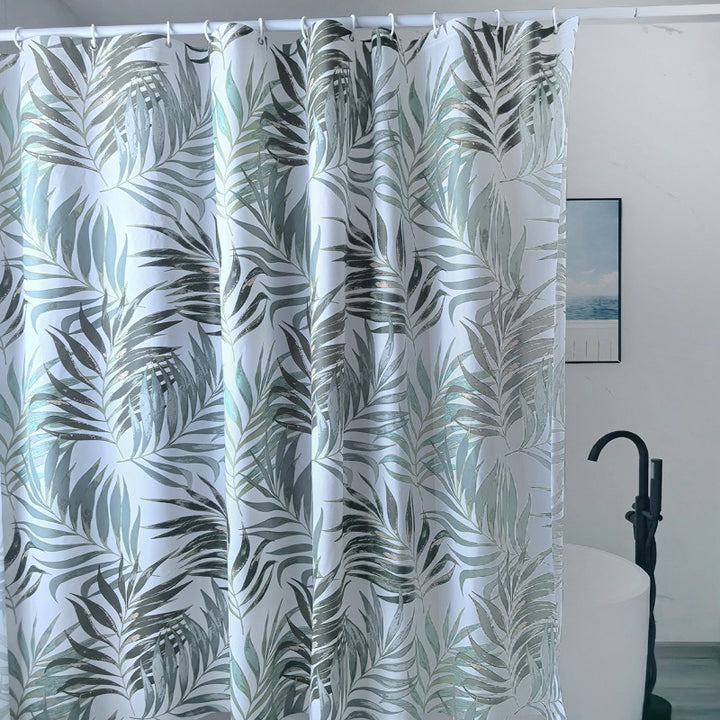Tropical Leaf Design Shower Curtain Stornfield