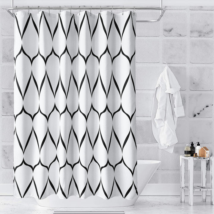 Geometric Pattern Shower Curtain Stornfield