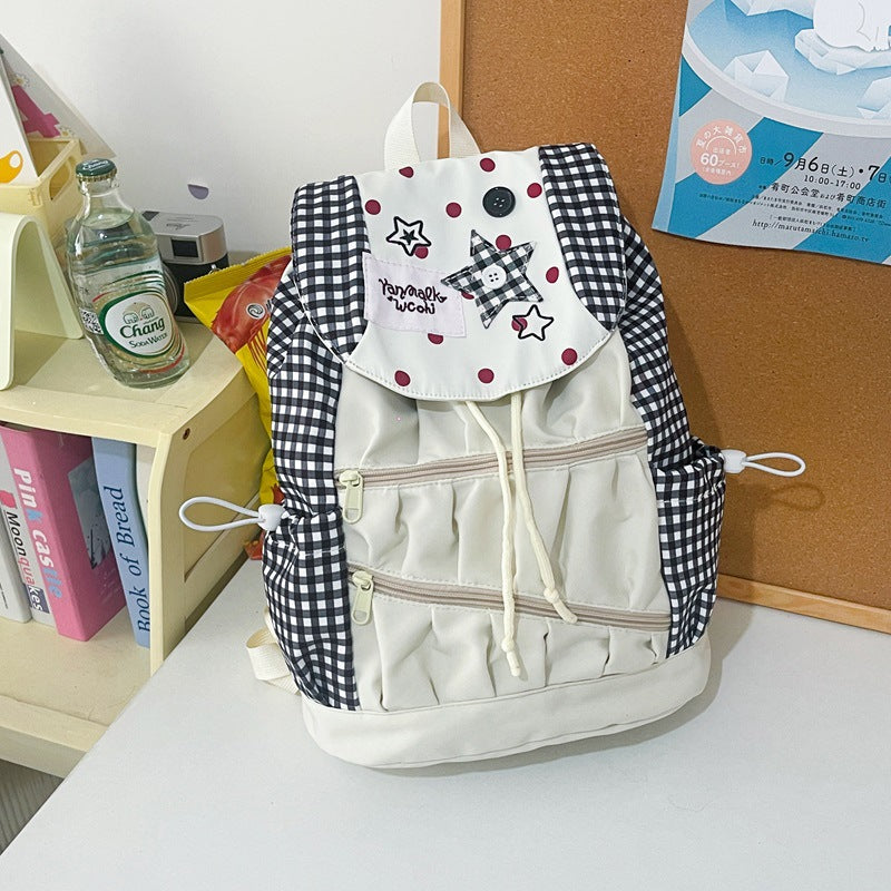 Playful Graphic Drawstring Backpack Stornfield
