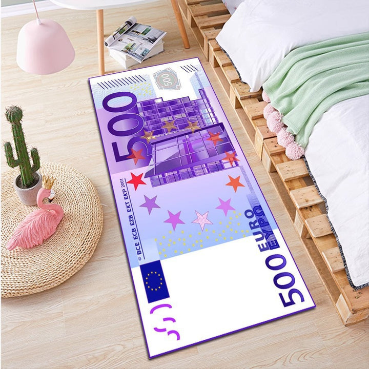 Creative Currency-Themed Area Rug