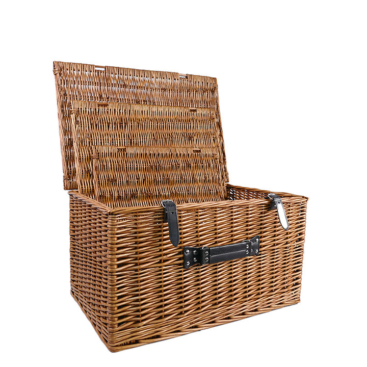 Ladies Stylish Willow Basket with Sturdy Lid Stornfield