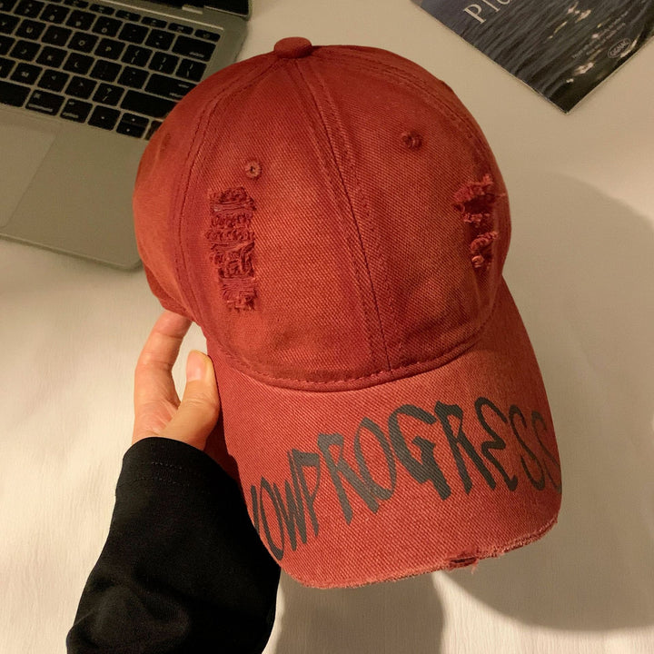 Women's Distressed Cotton Baseball Cap Stornfield 1784188446