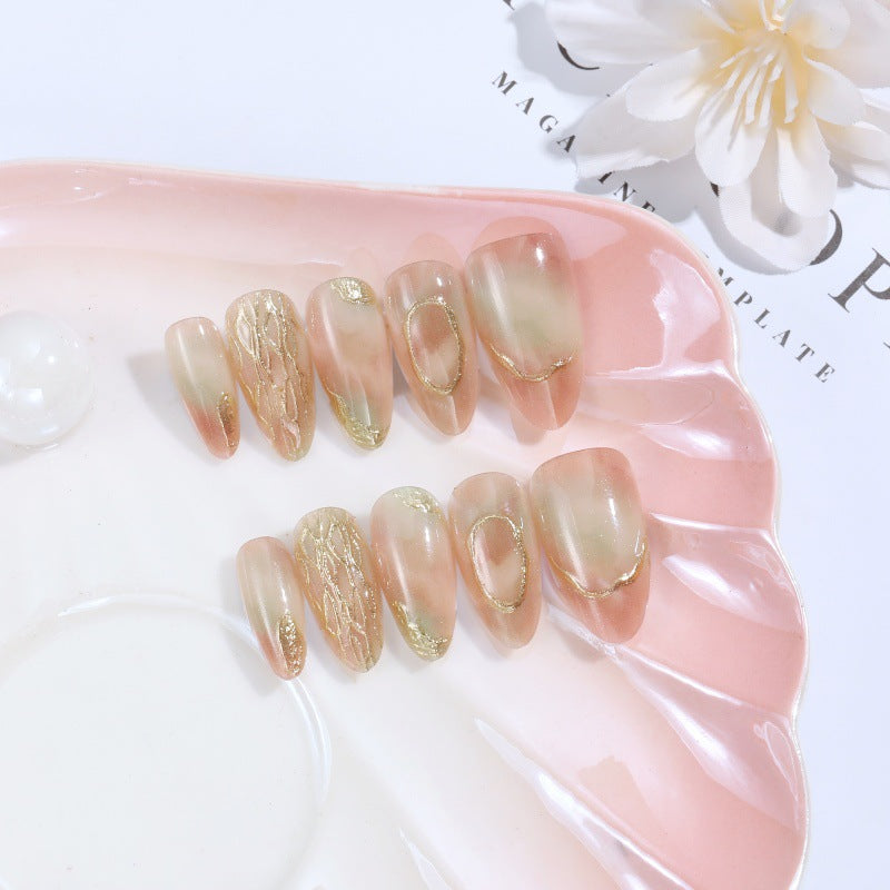 Glittering artificial nails in a modern design Stornfield
