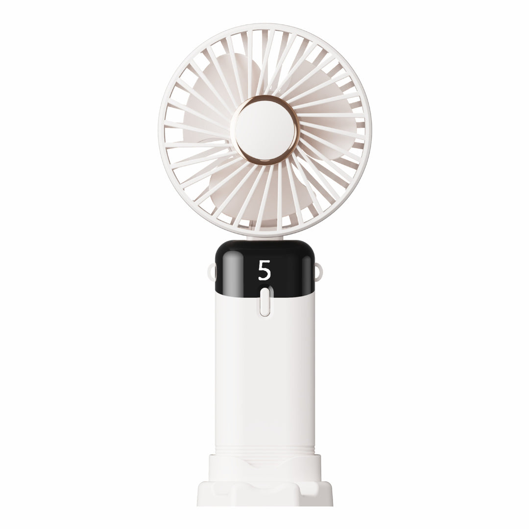 Unisex nan rechargeable portable handheld and desk fan with LED battery indicator Stornfield