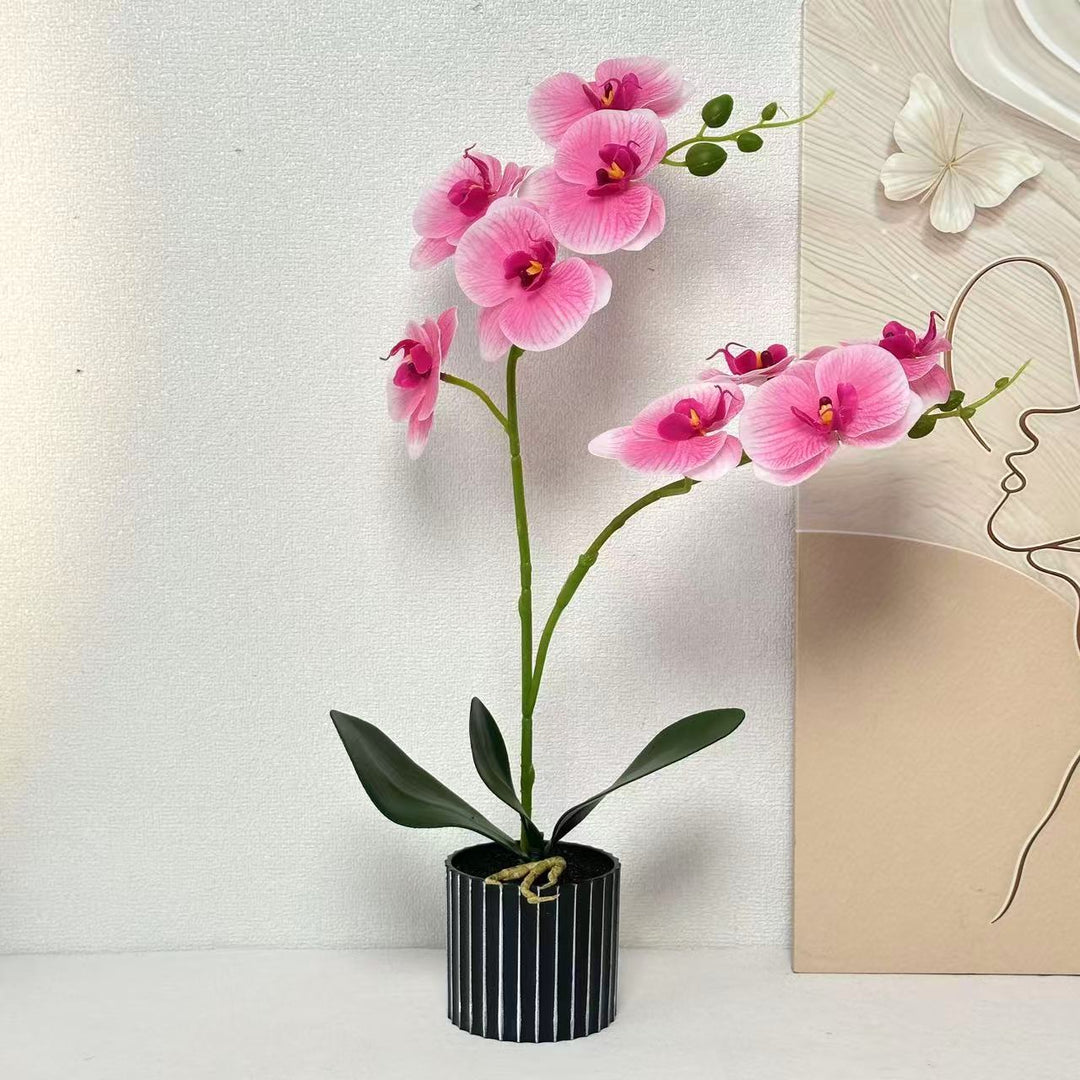 Artificial Orchid Arrangement for Indoor Home Decor Display