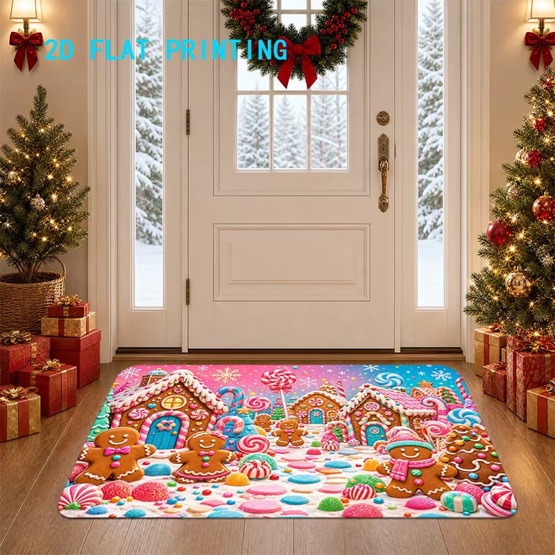 Holiday-themed Front Door Mat