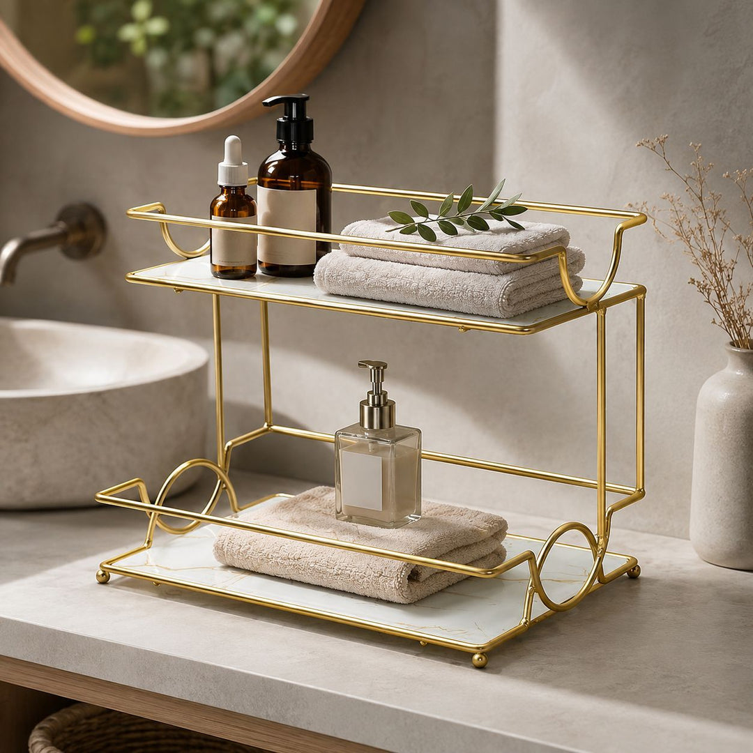 Elegant Two-Tier Serving Tray