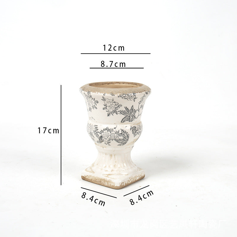 Floral Ceramic Planter Stornfield