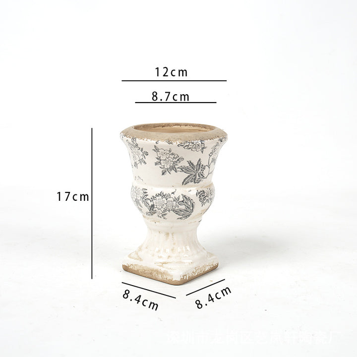 Floral Ceramic Planter Stornfield