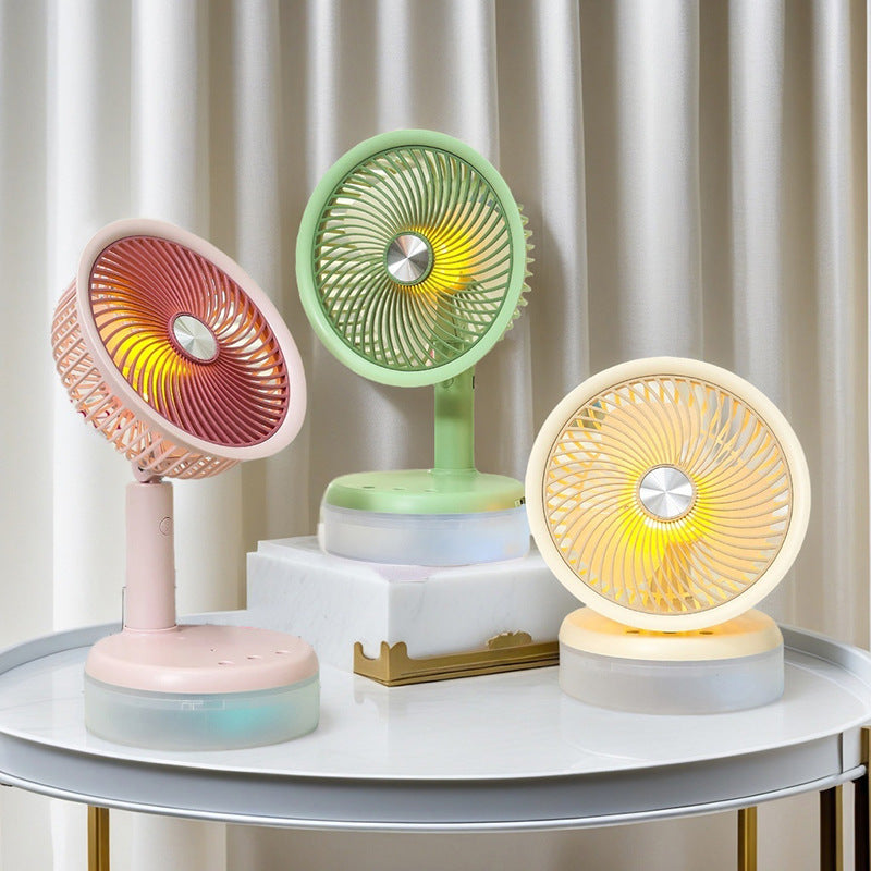 Women's Mini Table Fan with LED Lighting Stornfield