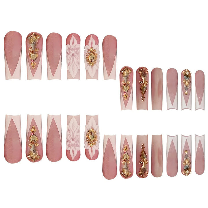 Luxury 3D Crystal-Embellished Nail Extensions Stornfield