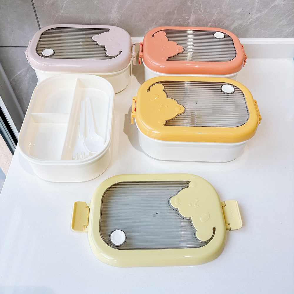 Cute Bear-Themed Food Storage Container