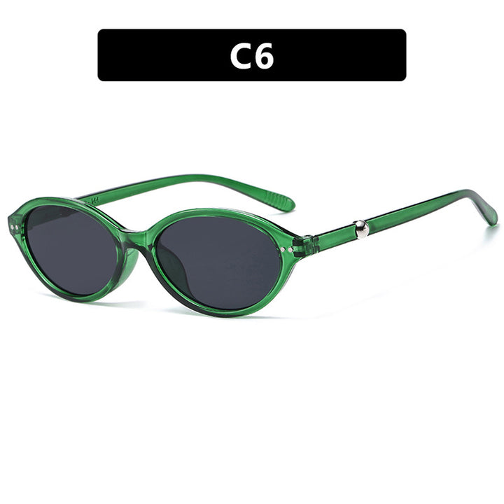 Women trendy sunglasses in oval design with UV protection Stornfield