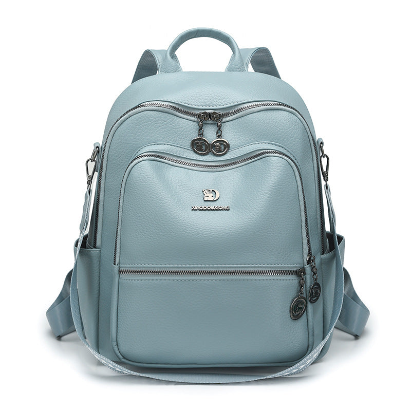 Multi-Functional Leather Backpack Stornfield