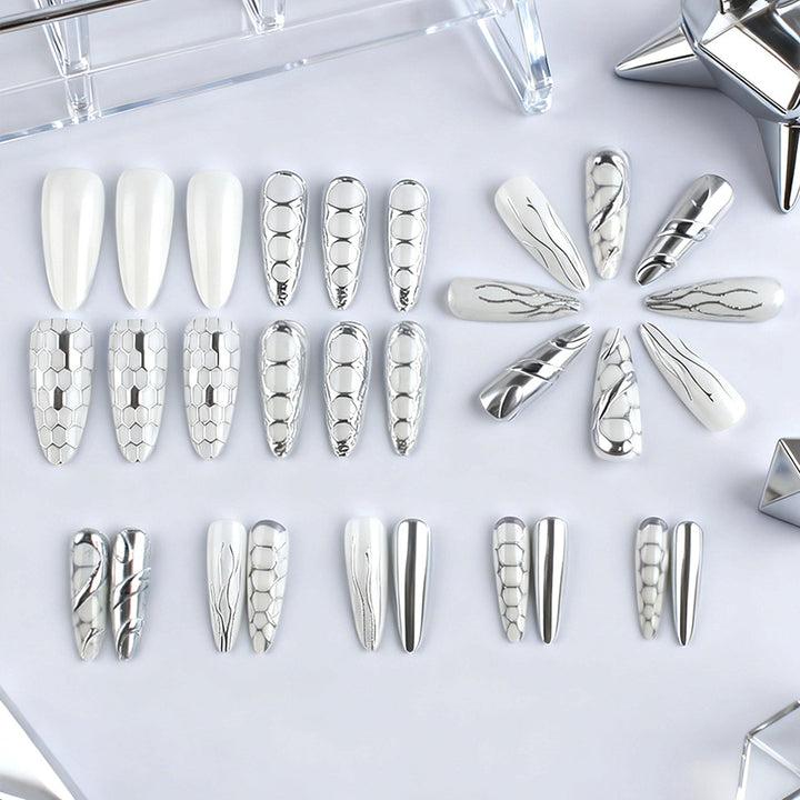 Artistic Textured Nail Tips Stornfield