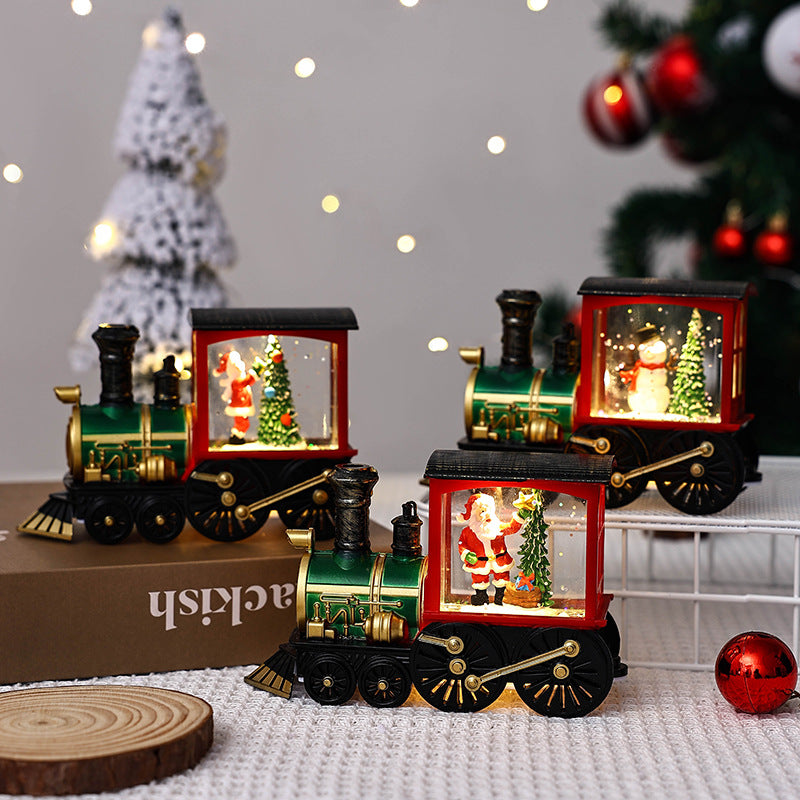 Illuminated Christmas train decoration Stornfield