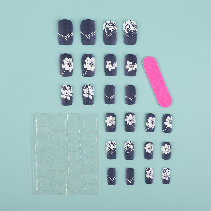 Artificial nails with elegant floral designs Stornfield