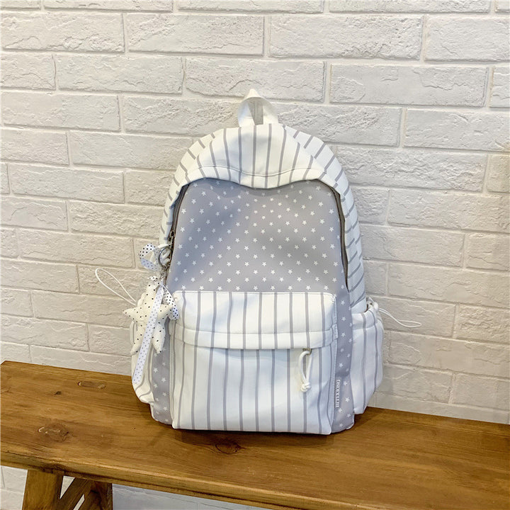 Charming Striped Patterned Backpack Stornfield