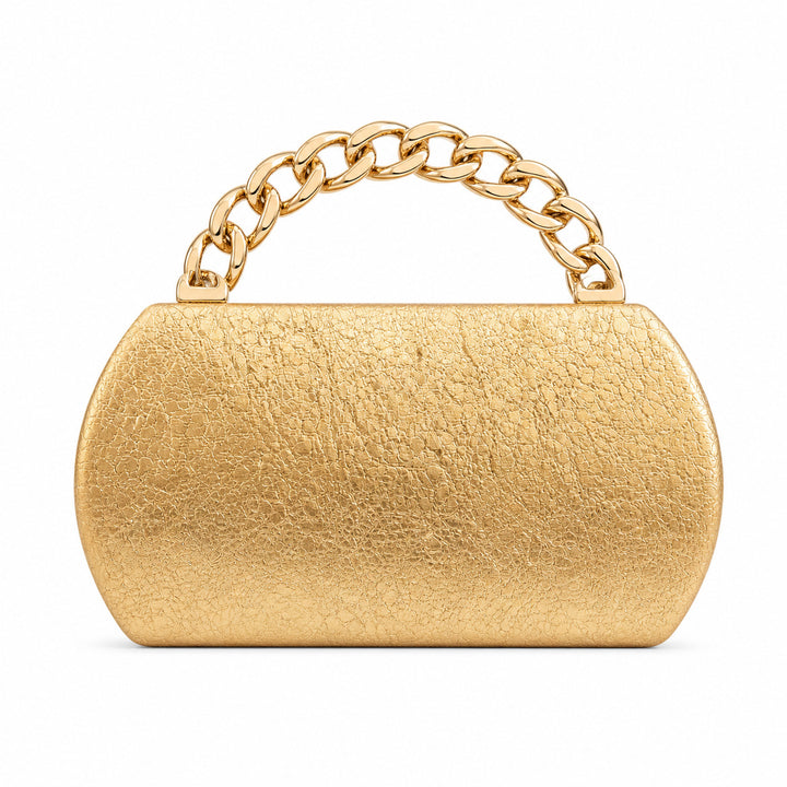 Structured Chain Handle Handbag