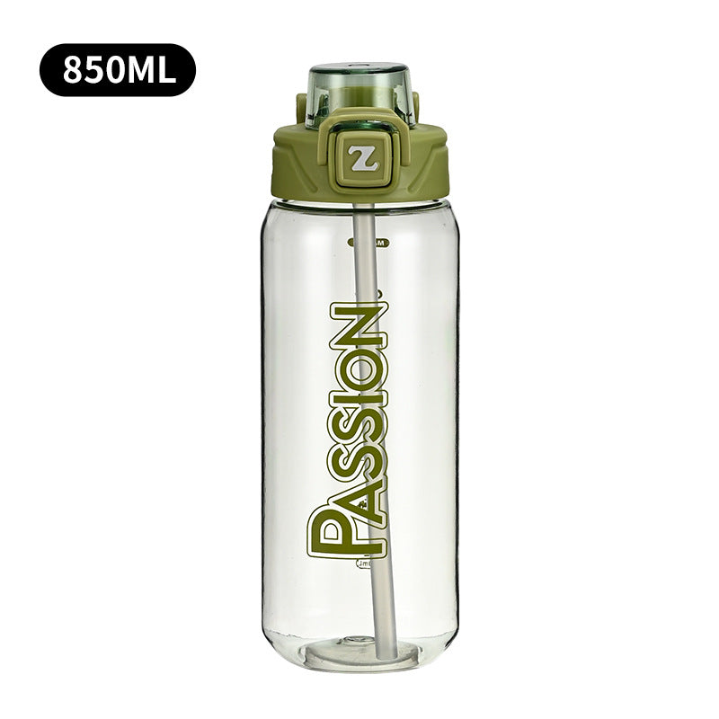 Ladies drinking bottle with integrated measuring system and flip-top closure Stornfield