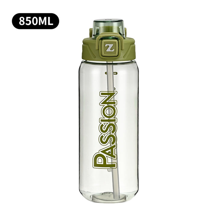Ladies drinking bottle with integrated measuring system and flip-top closure Stornfield