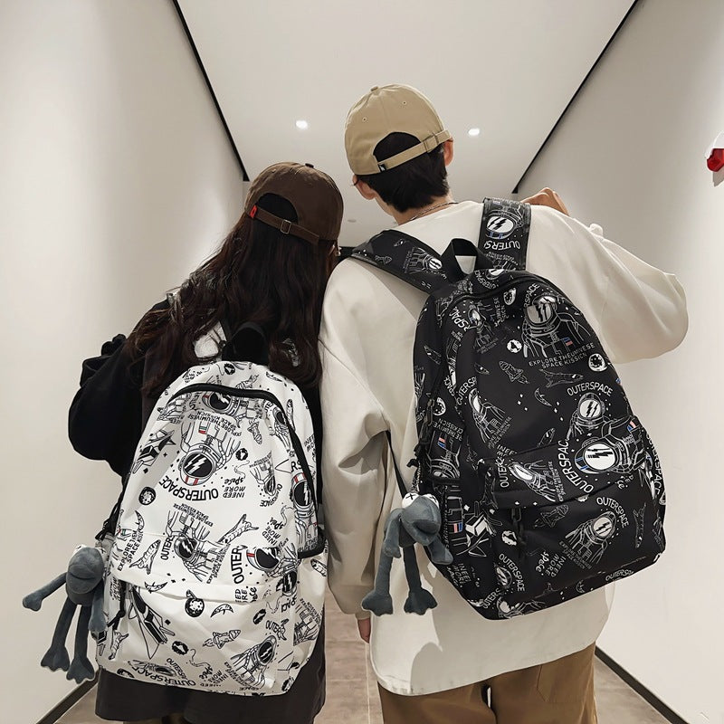 Adventure-Themed Graphic Backpack Stornfield