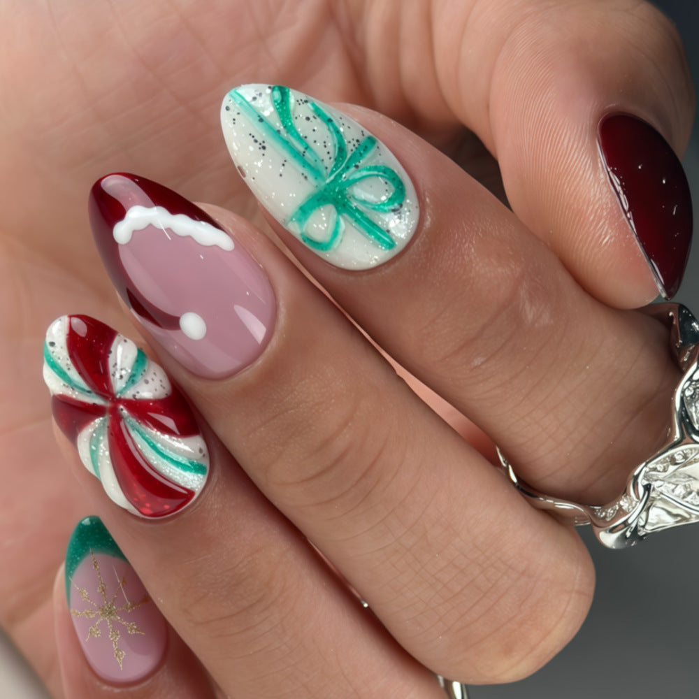 Artificial Christmas Art Nails Stornfield