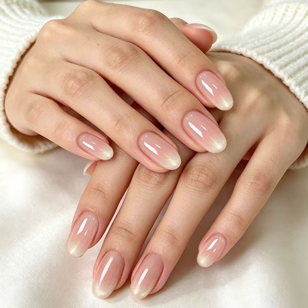Elegant French Tip Acrylic Nail Extensions Stornfield