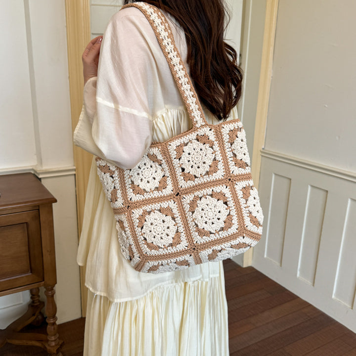 Handmade crochet bag with geometric patterns Stornfield
