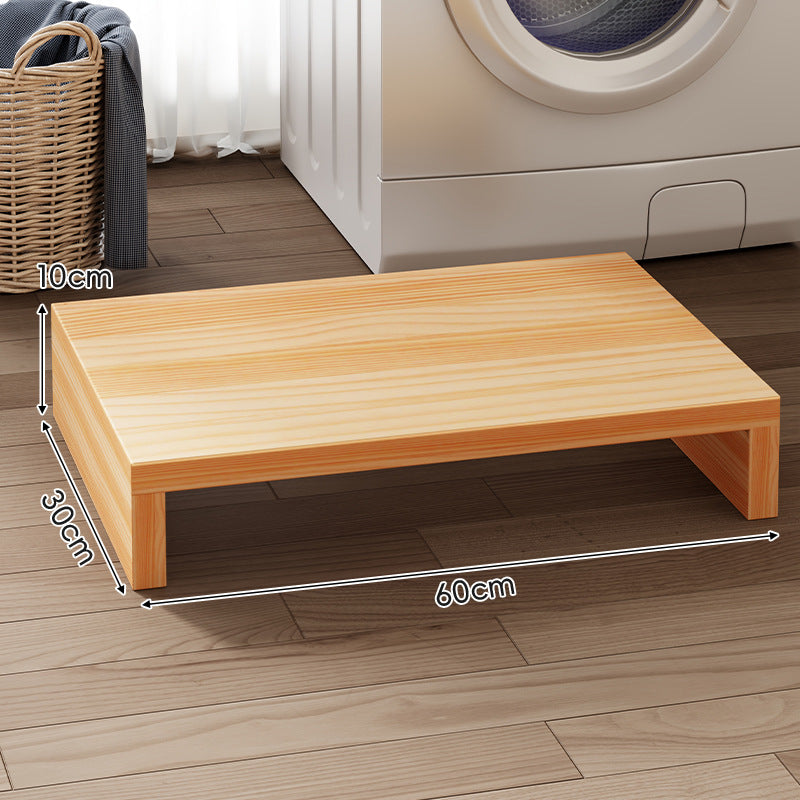 Low-Profile Solid Wood Appliance Platform Riser