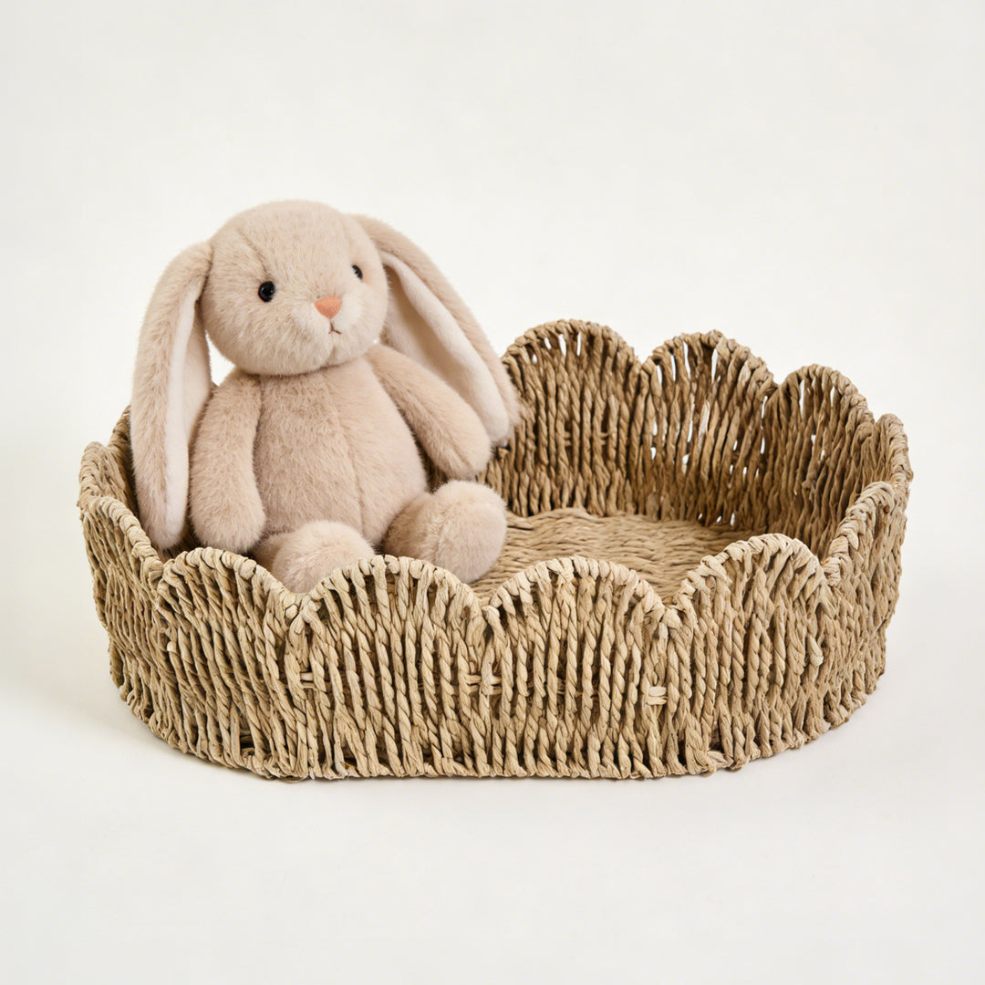 Decorative storage basket with wave edge Stornfield