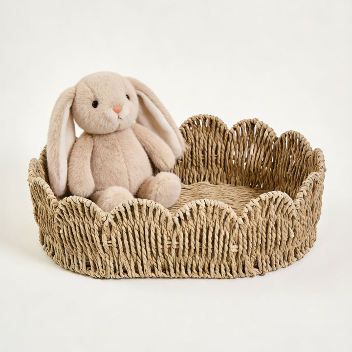 Decorative storage basket with wave edge Stornfield