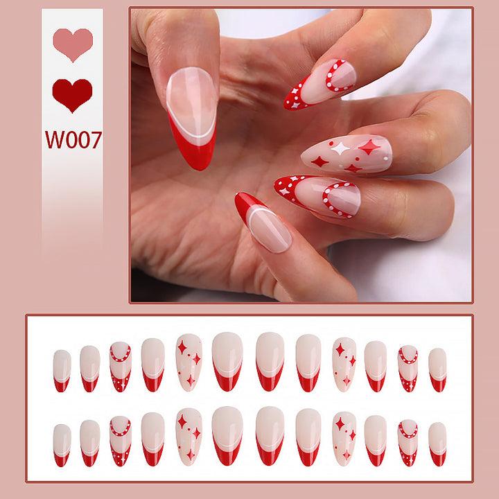 Artful Nail Tips with Heart Design Stornfield
