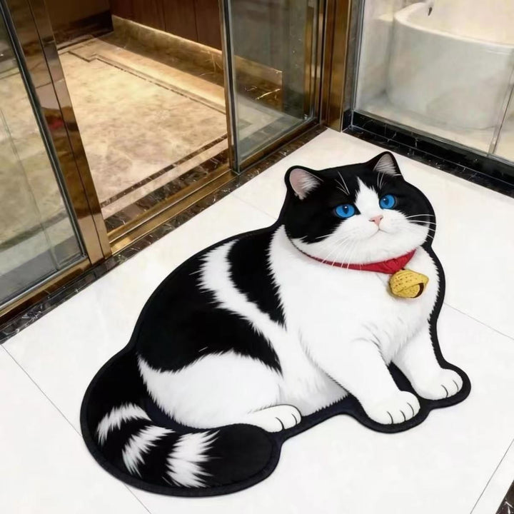 Cat-Shaped Area Rug