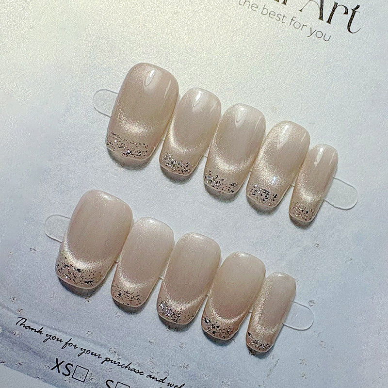 Premium French Tip Press-On Nails Stornfield