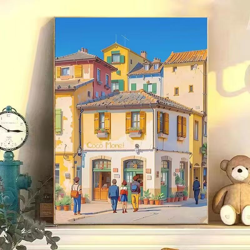 Colorful Urban Landscape Wall Art Stornfield