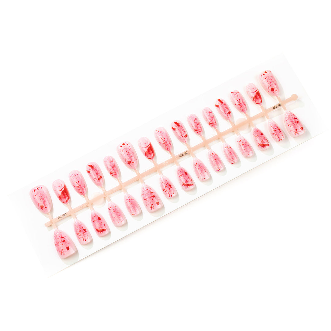 Artistic Splatter Press-On Nail Art Set Stornfield
