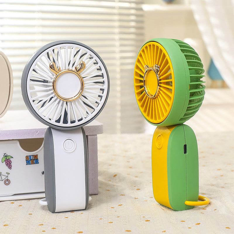 Ladies Portable Hand Fan in Cheerful Animal Design Stornfield