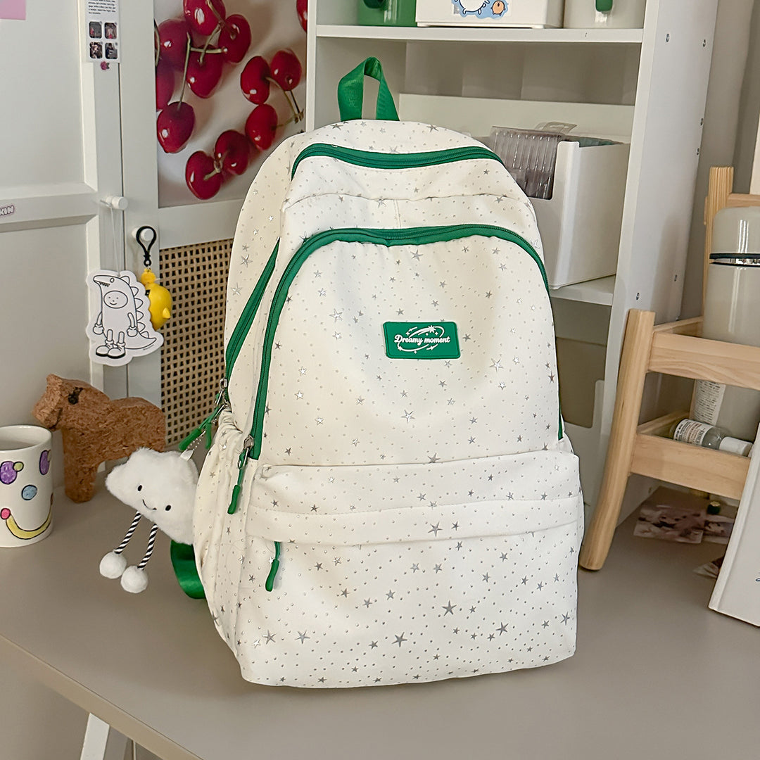 Star-Print Spacious Backpack Stornfield